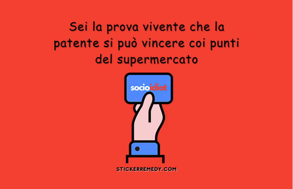 Tessera SocioIdiot - Card