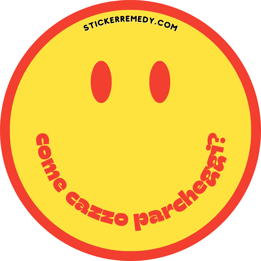 Come cazzo parcheggi - Sticker