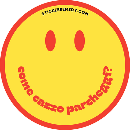 Come cazzo parcheggi - Sticker