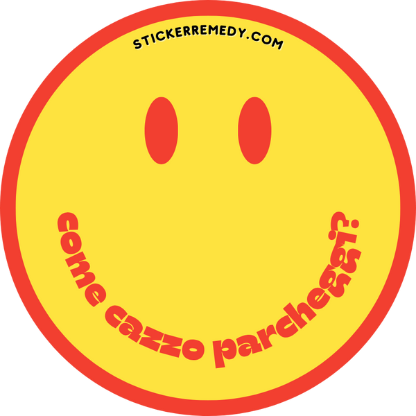 Come cazzo parcheggi - Sticker