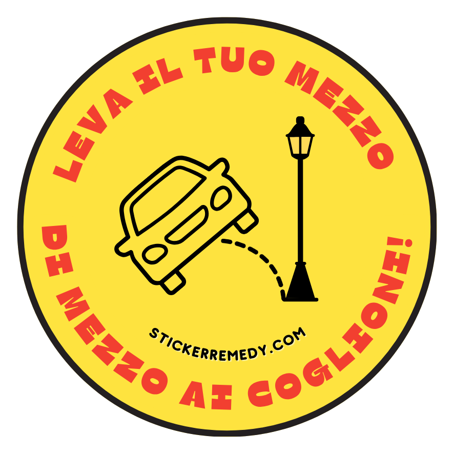 Leva il tuo mezzo - Auto - Sticker
