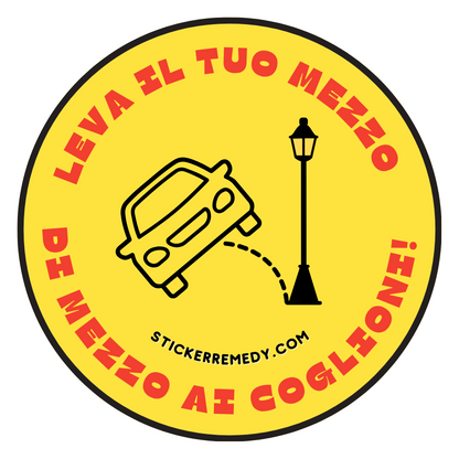 Leva il tuo mezzo - Auto - Sticker
