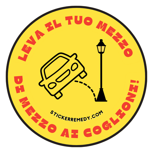 Leva il tuo mezzo - Auto - Sticker