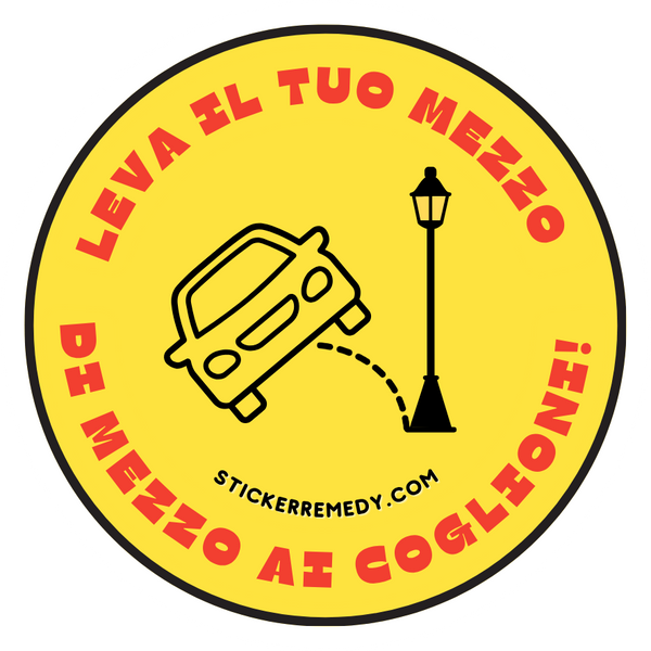 Leva il tuo mezzo - Auto - Sticker