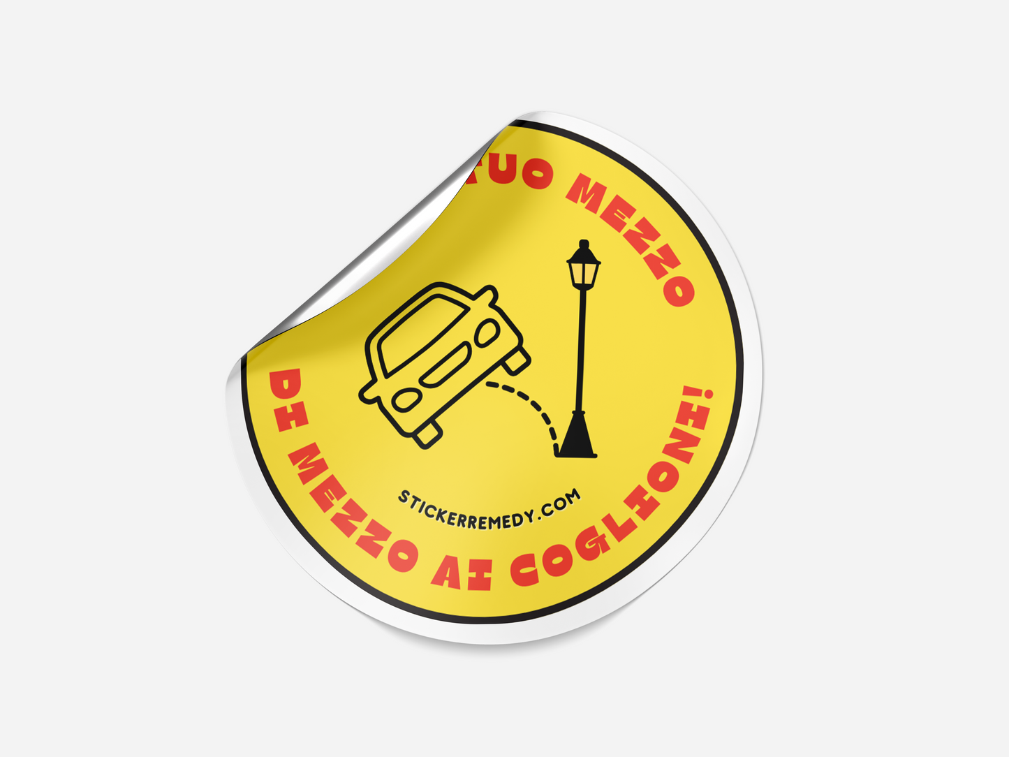Leva il tuo mezzo - Auto - Sticker