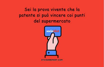 Tessera SocioIdiot - Card