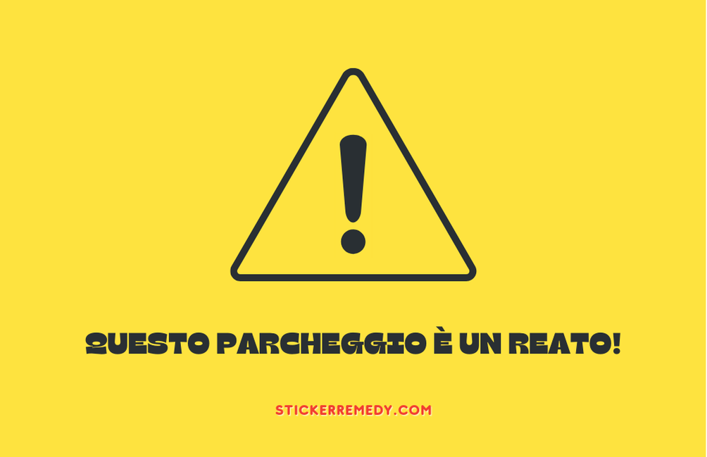 Questo parcheggio è un reato! - Card