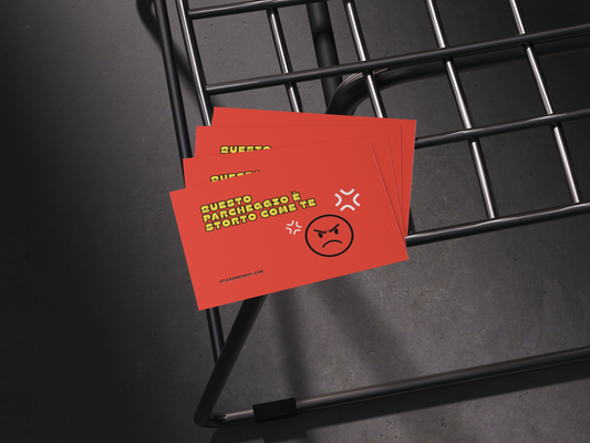 Questo parcheggio è storto come te - Card